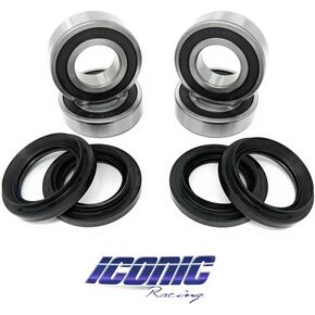 Iconic Racing Both Rear Wheel Bearings and Seals Kits Compatible with 2005-2013 Yamaha Rhino 450 660 700 in Kuwait