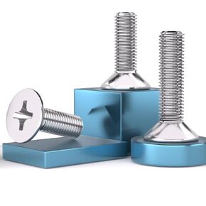 6#-32 * 7/8(50pcs) Flat Head Machine Screws, 304 Stainless Steel (18-8), Phillips Drive, Cross Recessed 80° countersunk Head Screws, Coarse Thread UNC