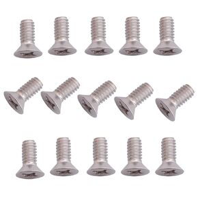 100 Pack 12-24 x 1/2" Silver Flat Head Machine Screws, Full Thread, Phillips Drive, 304 Stainless Steel Countersunk Head Screws Coarse Thread UNC 12-24 Thread x 1/2" Length