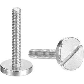 براغي Uxcell M4x20mm مشقوقة مستديرة كبيرة برأس مسطحة، 5 قطع 304 براغي تزيين مشقوقة من الفولاذ المقاوم للصدأ in Saudi Arabia