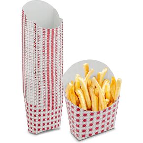 MT Products French Fry Holder Scoop - Pack of 50 Small Paper French Fries Cups - Made in the USA