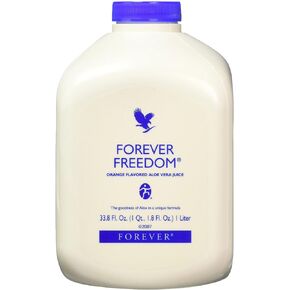 Forever Living | Forever Freedom Orange Flavor Aloe Vera Juice 33.8 FL OZ (Pack of 1) - with Chondroitin, Glucosamine & MSM Aloe Juice to Support Joint Function and Mobility and Healthy Cartilage