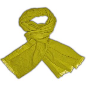 Long Scarf with Fringe, Real Linen Scarf, Linen Wrap, Lightweight Scarf, Gauze Scarf, Linen Shrug, Linen Shawl, 27x78 inches