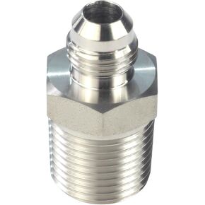 HFS(R) 1/2" NPT Male to 3/8" JIC Male Adapter Flared Tube Fitting Pipe Connector Stainless Steel 304 in Saudi Arabia