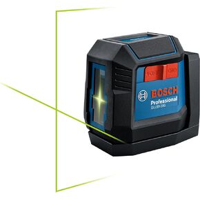 Bosch GLL40-20G 40ft Green-Beam Self-Leveling Cross-Line Laser with VisiMax Technology, 360 Degree Flexible Mounting Device and Carrying Pouch