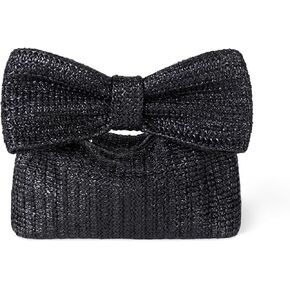 Lanpet القوس القش مخلب المحافظ للنساء الصيف حقيبة شاطئية عطلة المنسوجة Puese حقائب اليد لحفل زفاف رسمي in Kuwait