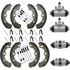 M MATI Wheel Cylinder Brake Shoe Front Rear All for Kawasaki Mule 2520 2510 2500 2030 2020 2010 1000 Diesel KAF450 KAF540 KAF620 KAF950 1988-2000 43092-1053 43092-1054 41048-1078 41048-1079