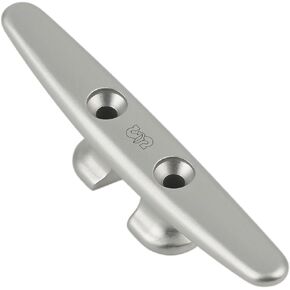 Schaefer Open Base Clear Anodized Forged Aluminum Cleat fits Up to 1/2-Inch Line, 5-Inch/127mm