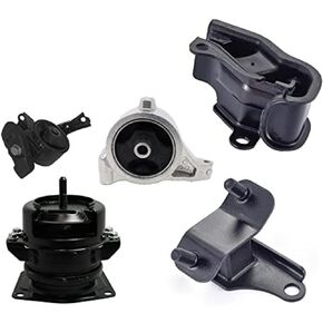 ENA Set of 5 Engine Motor and Trans Mount 2001 2002 2003 2004 2005 Compatible with Acura Honda MDX Pilot 3.5L 4WD Replacement for A4519HY A4551 A4523 A6582 A6579