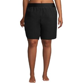 شورت Lands' End للسيدات مقاس 9 بوصات سريع الجفاف بخصر مرن متواضع للسباحة مع لباس داخلي in Kuwait