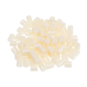 uxcell Nylon Round Spacer Washer 3mm ID 7mm OD 8mm Length Unthreaded for M3 Screws Block White 100Pcs, for 3D Printer TV Wall Mount Outlet Pegboard Motorbike