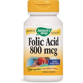 Nature's Way Folic Acid 800mcg 100 Capsules (Pack of 2)