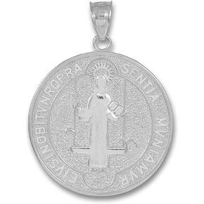 Medal of Saint Benedict 14K Gold Coin Pendant