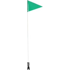 Bike Flag Pole Bike Safety Flag with Pole Adjustable Height Visibility Flag for Decoration Outdoor Cycling Supplies Green Recumbent Bike Flags