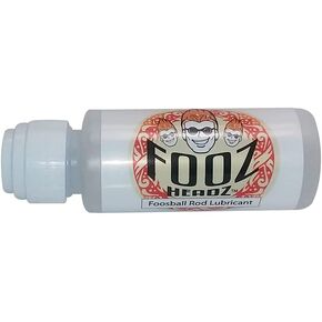 Fooz Headz Foosball Silicone Rod Lubricant. Larger 2 oz. Size. Special applicator tip. No Spills, No Mess.