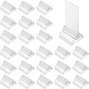 Abeillo 24PCS Plastis Card Stands Clear Game Card Stands Display, Game Piece Holders Picture Stands for Cards, Photos,Memos,Pictures Display