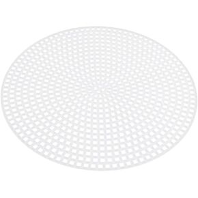 Exceart 20pcs Plastic Canvas DIY Canvas Shape for Cross Stitch Embroidery Needlepoint Craft Needlepoint Mesh Art Project Round 11.5cm
