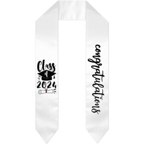 Luirioe Class of 2024 Graduation Stole, 2024 Graduation Gift,One Size Fits All