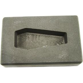 4 oz Coffin/Casket Shape Gold High Density Graphite Mold 2oz Silver Bar-Made in The USA