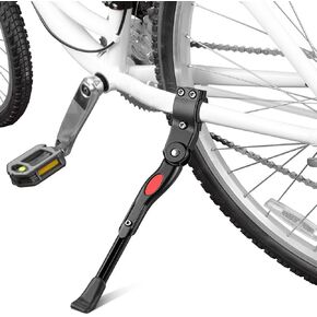 Yakamoz Adjustable Bike Kickstand - Durable Non-Slip Bicycle Kickstand Bike Stand for Road Mountain City Bikes - Black