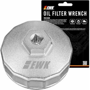EWK 74mm 14 Flutes Forged Oil Filter Removal Wrench for Mercedes Benz, Sprinter, VW, Porsche, Volkswagen, Audi