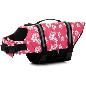 TESOON Wave Pet Dog Life Jacket Doggy Life Vest CoatPet Dog Saver Life Vest Coat Flotation Float Life Jacket