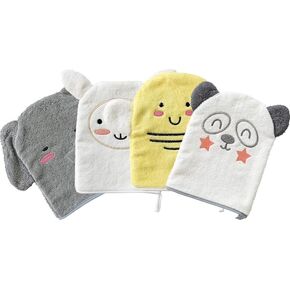 Idea Liftoff™ Baby Wash Cloth Bath Mits (4 Count Assorted)
