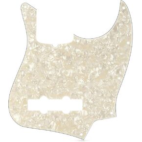 Fender Modern Pickguard, Jazz Bass, 10-Hole - White Moto