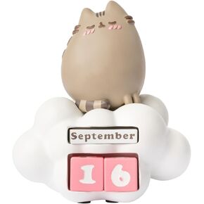 Official Pusheen Perpetual Calendar | Flip Calendar | Pusheen Calendar | Pusheen Desk Calendar | Pusheen Gifts | Pusheen Figure | Kawaii Stuff