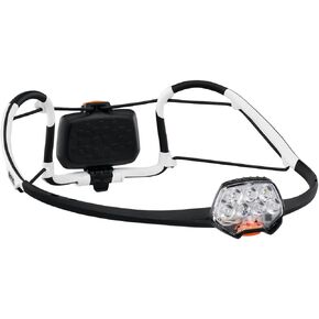 مصباح أمامي LED من PETZL، IKO مع عصابة رأس خفيفة الوزن، وحزمة بطارية خلفية و350 لومن