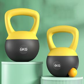 Soft Kettlebell 5lb 10lb 20lb, Strength Training Kettlebells for Womens, Kettle Bell with Iron Sand Filled, Non-Slip Handle Weights for Home Gym Workout