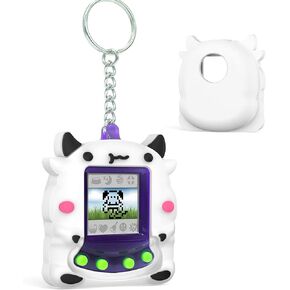 حافظة لطيفة متوافقة مع Giga Pets، حافظة تصميم بنمط Dairy Dow ثلاثية الأبعاد لطيفة ومضحكة، غطاء حماية ناعم من السيليكون للحيوانات الأليفة Giga Pets للأطفال