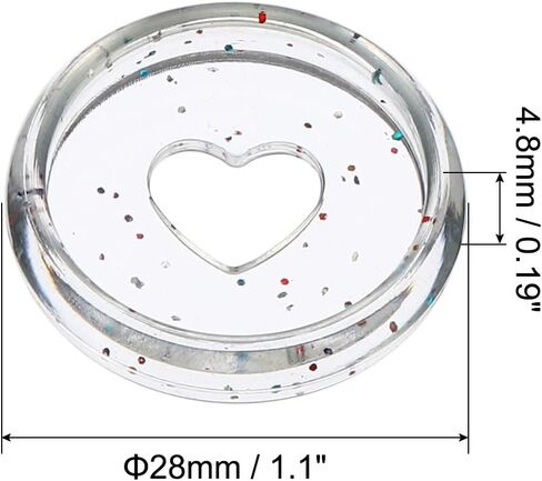 PATIKIL 24mm Plastic Book Binding Discs, 22 Pack Discbound Expansion Discs Heart Binder Rings for DIY Notebook Planner, Shine Pink in Saudi Arabia