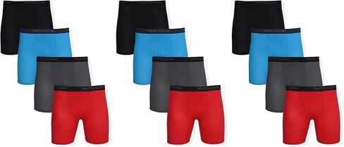 Fruit of the Loom Men's Cotton Performance Boxer Briefs (12 Pack) in Saudi Arabia
