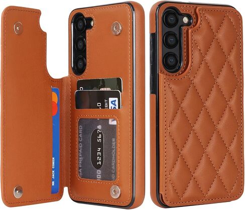 for Samsung Galaxy S23 Case 6.1 Inch, Crossbody Purse Wristlet Shoulder Strap Trendy Protective Cover for Galaxy S23 -Black in Saudi Arabia