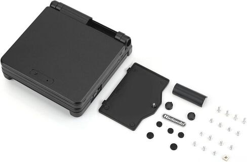 غلاف غلاف بديل لجهاز Gameboy Advance GBA SP، غطاء علبة اللعبة، جزء إصلاح اللعبة باللون الأسود in Saudi Arabia