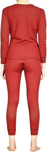LAVRA Women's Cotton Thermal Sets Waffle Long John Insulated Underwear Top & Pants Pajama in Saudi Arabia