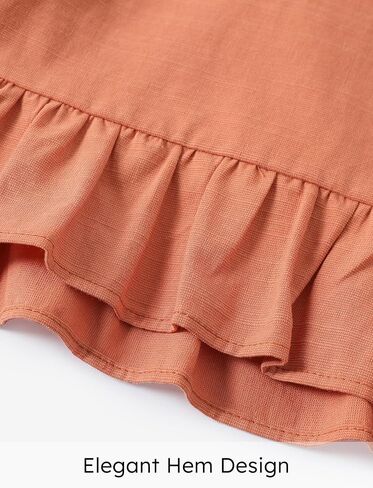PATPAT Girls Clothing Set Linen Sleeveless Button Back Tank Crop Tops and Wide-Leg Ankle Pants with Pocket Outfits in Saudi Arabia