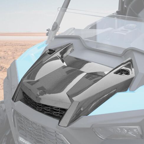 مغرفة غطاء محرك السيارة A & UTV PRO Turbo لـ Polaris RZR XP 1000/ XP 4 1000/ TURBO XP 4 / TURBO S 2019-2023، ملحقات مجموعة مدخل الهواء بنمط ألياف الكربون، استبدال OEM # 5454429-632، قطعة واحدة in Saudi Arabia