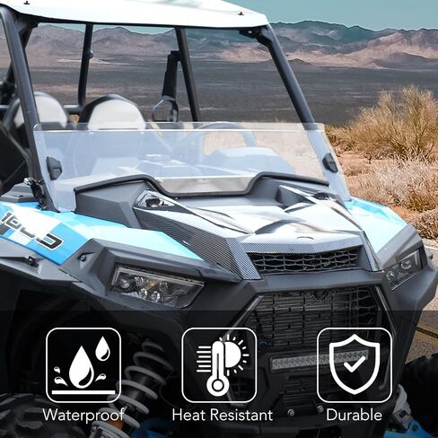مغرفة غطاء محرك السيارة A & UTV PRO Turbo لـ Polaris RZR XP 1000/ XP 4 1000/ TURBO XP 4 / TURBO S 2019-2023، ملحقات مجموعة مدخل الهواء بنمط ألياف الكربون، استبدال OEM # 5454429-632، قطعة واحدة in Saudi Arabia