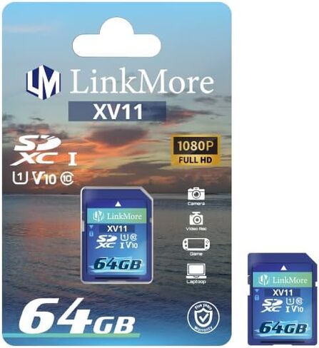 بطاقة LinkMore XV29 بسعة 256 جيجابايت SDXC UHS-II بطاقة SD UHS-II، C10، U3، V90، بطاقة SD للكاميرا الرقمية، تدعم الطائرة بدون طيار فيديو 4K 8K، بطاقات ذاكرة الكاميرا تصل إلى 250 ميجابايت/ثانية سرعة القراءة، 220 ميجابايت/ثانية سرعة الكتابة in Kuwait