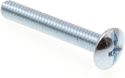 Prime-Line 9006782 Machine Screw, Truss Head, Slotted/Phillips Combo, #8-32 X 1-1/8 in, Zinc Plated Steel, Pack of 100 in Saudi Arabia