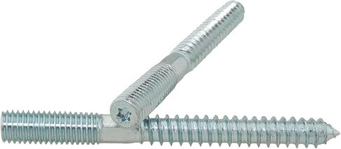 FMHXG 4PCS Double Ended Tooth Screw Plum Slot Single Point Self Tapping Double Ended Hook Bolt Galvanized Carbon Steel Machine Screw for Iron Outdoor or Household Furniture Staircase Column M10x100 in Saudi Arabia