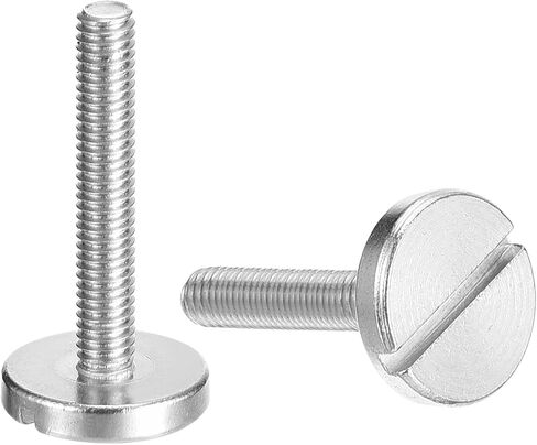 uxcell M4x20mm Slotted Round Large Flat Head Screws, 5pcs 304 Stainless Steel Slotted Decoration Screws in Saudi Arabia