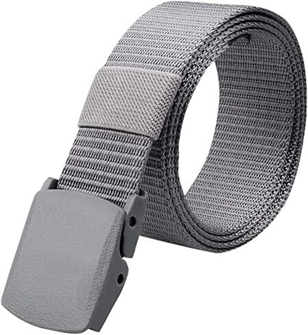LOS ANDES Nylon Belt, Military Tactical Belts Breathable Webbing Canvas Belt with Plastic Buckle for Pants Size Below 46" in Saudi Arabia