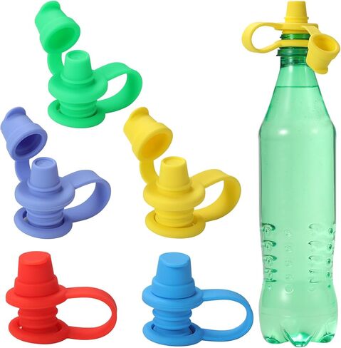 زجاجات سيليكون مانعة للانسكاب، فوهة علوية للأطفال الصغار والكبار، تحمي فم الأطفال، خالية من مادة BPA (محدثة) in Kuwait
