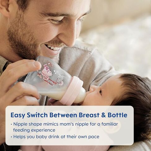 زجاجة MAM Feel Good ذات التدفق البطيء، سهلة التبديل بين الثدي والزجاجة، 5 أونصة، 0+ أشهر، للجنسين، عبوة واحدة in Kuwait