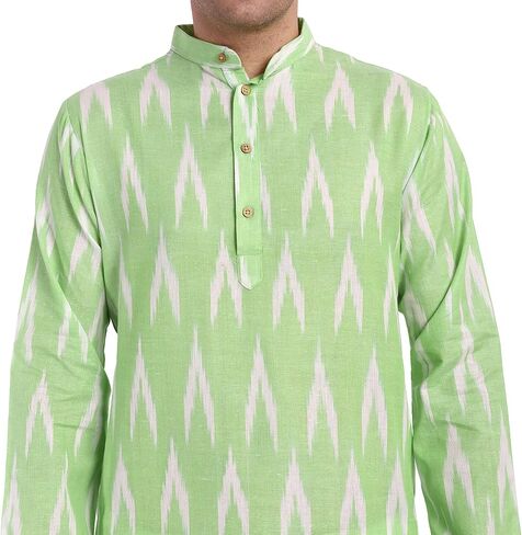 SKAVIJ Men's Cotton Kurta Pajama Set Indian Ethnic Henley Shirt Long Sleeve and Casual Pants Yoga Outfits in Saudi Arabia
