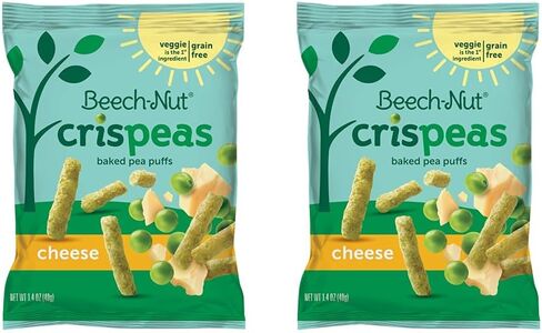 Beech-Nut Crispeas Cheese Baked Pea Puffs Toddler Snack, 1.4 oz Bag in Saudi Arabia