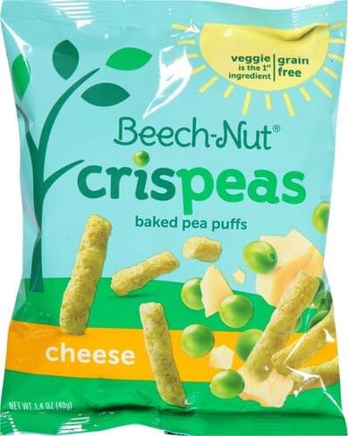 Beech-Nut Crispeas Cheese Baked Pea Puffs Toddler Snack, 1.4 oz Bag in Saudi Arabia